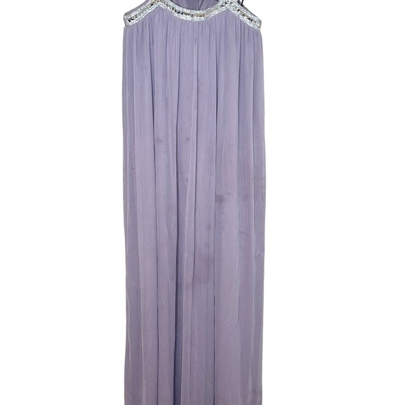 SPEECHLESS Junior Girls Pro Sequined Cut Out Sleeveless Halter Prom Gown Size 3 - Picture 4 of 11